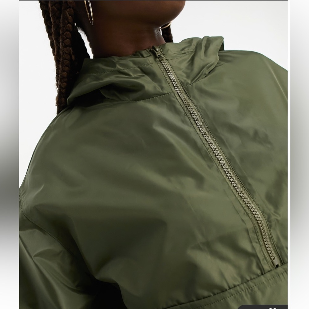 Asos Green Hooded Windbreaker. Size 4‎